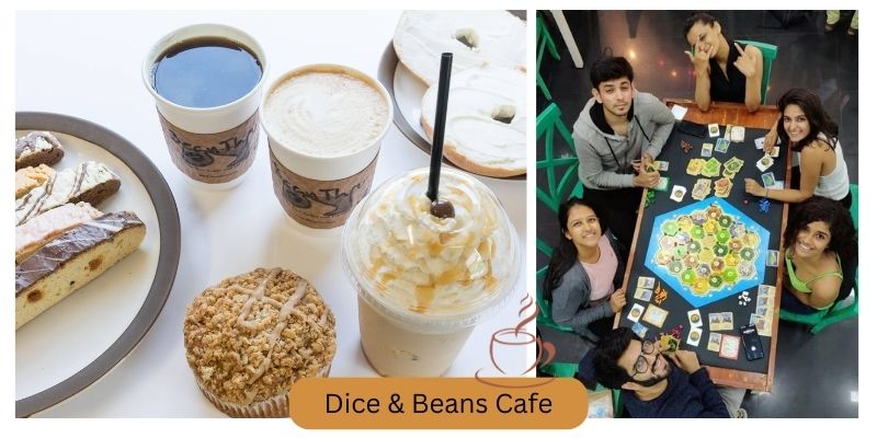 Best coffee shops with outdoor games  - Dice & Beans Cafe